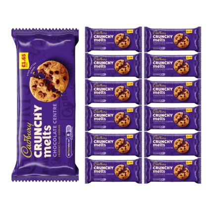 Cadbury Crunchy Melts Chocolate Chip Cookies 156g x 12