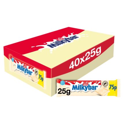 Milkybar White Chocolate Bar 25g x 40