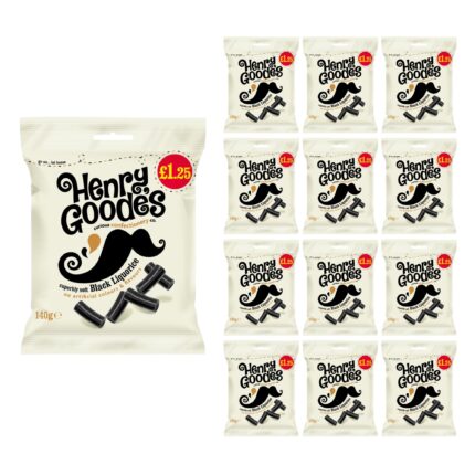 Henry Goode's Superbly Soft Black Liquorice 140g x 12