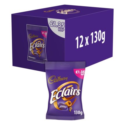 Cadbury Eclairs Chocolate Bag 130g x 12