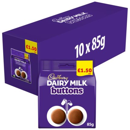 Cadbury Dairy Milk Buttons Chocolate Bag 85g x 10