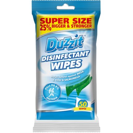 DUZZIT DISINFECTANT WIPES 50 PACK