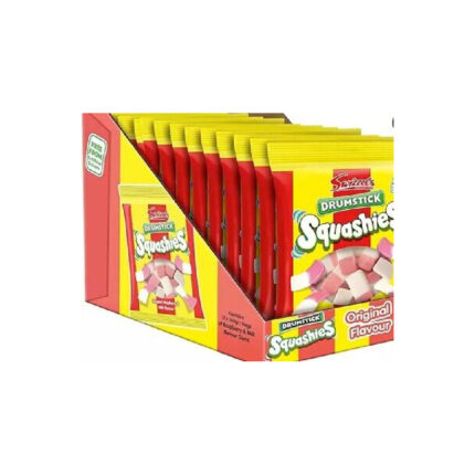 Swizzels Squashies Drumstick Original Raspberry & Milk Flavour 120g x 12