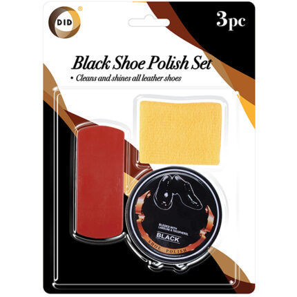 DID BLACK SHOE POLISH SET 3PC