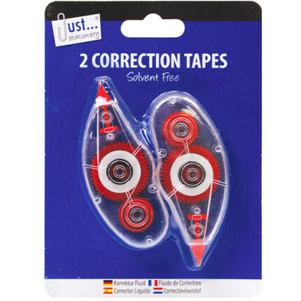 JUST STATIONERY CORRECTION TAPES 2 PACK