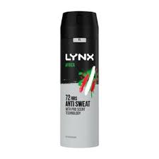 LYNX BODY SPRAY ANTI PERSPIRANT AFRICA (6pack X 200ml)